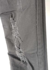 Men Black Distressed Denim Jeans
