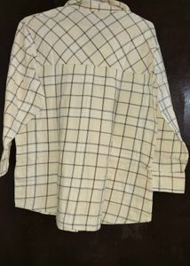 Checked Button-Up Shirt