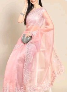 Pink Saree