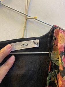Mango Floral Gathered Dress