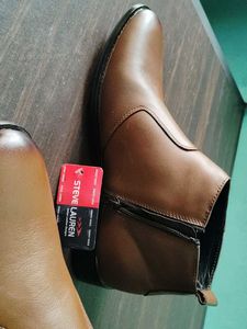 Brown Leather Ankle Boots