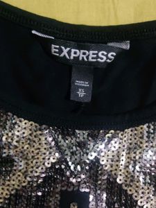 Express Black Sequence Dress