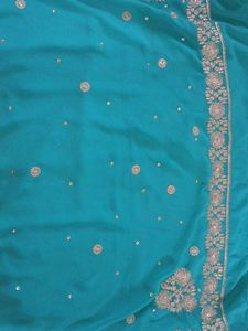 Crepe Festive Wear Saree With Blouse