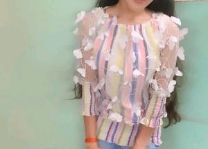 Butterfly Crop & Off Shoulder Top