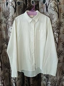 White Button-Down Top