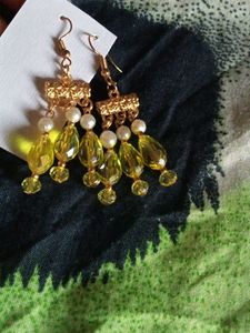 yellow earrings