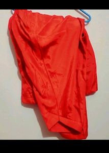Red Party Wear Suit Salwar &amp; Dupatta For 50 Bust
