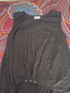 Sleeveless Black Top