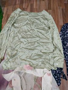 Elegant Green Long Sleeve Top