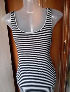 Striped Bodycon Midi Dress