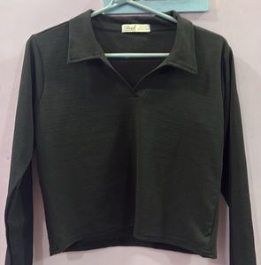 Stylish Black Long Sleeve Top