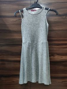 Cute Grey Skater Dress