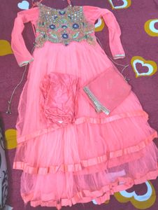 Beautiful High Neck  Gown