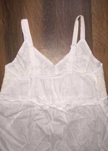 Peplum White Short Kurti Top