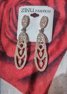 Rose Gold Dimond Earings 💕