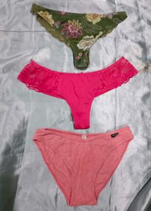 Combo Of 3 Imported Thong Panties