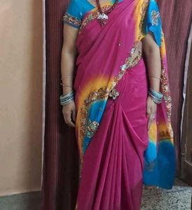 Elegant Pink Saree