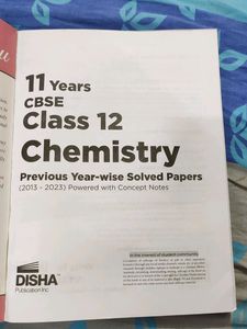 11 Years Cbse Class 12 Chemistry Solved Papers