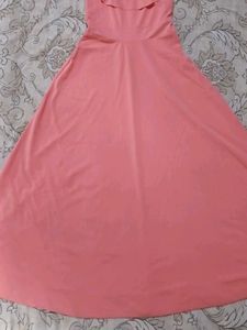 Peach Ruffled Dress