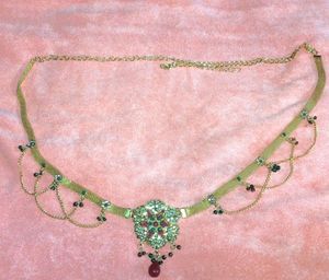 Vintage Rhinestone Chain Belt
