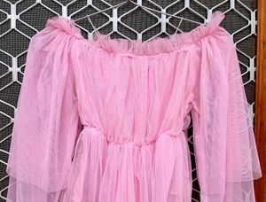 Pink Tulle Top