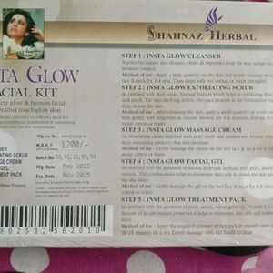 Shahnaz Husain Herbal Insta Glow Facial Kit