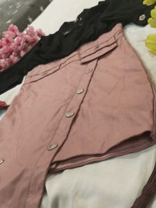 baby ❤️ black and pink midi cute gir