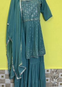 beautiful sequins work dress set