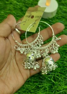 White Silver Earrings🤍