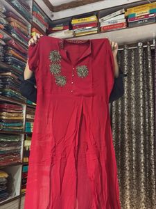 suit with fancy pallazo work
