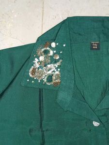 Vintage Green Embellished Co-ord Set