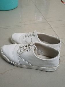 Trendy White Shoes For Girl