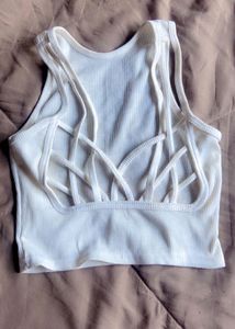 styled back crop Top