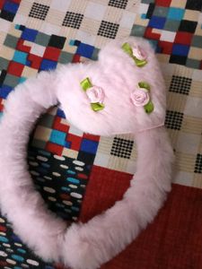 Cute Pink Furry Headband