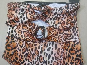 Shein Strapless Animal Print Bodysuit – Premium Tr