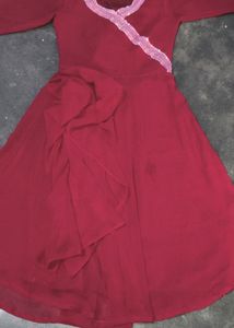 Anarkali Angrakha Pattern With Full Suit