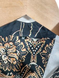 Black Printed Casual Shirt (Men)