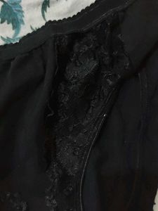 Black Lace Trim Panties