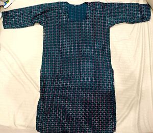 Green & Pink Kurta Xl Size
