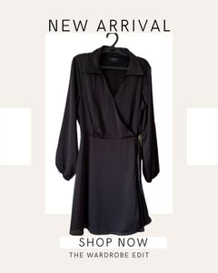 Black Wrap Dress