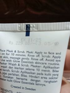 Oriflame Glow Assential Mask&amp;scrub With Vitamine E
