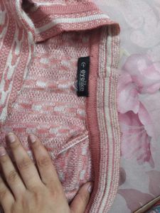 Pink Knit Cardigan