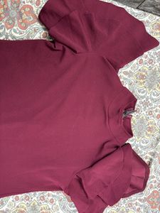 Burgundy Bodycon Midi Dress | XXL