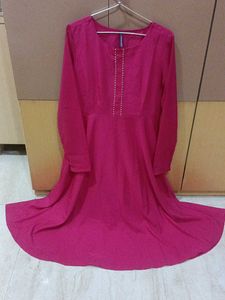 Elegant FabGalaxy Anarkali Pink Kurta