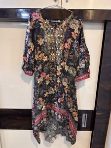 Unique Pattern Pure Crepe Co-ord Set