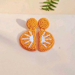 Orange Slice Earrings 🧡