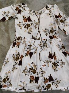 Floral Tunic &amp; Plaid Pants Set