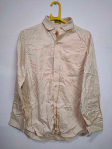 Men&#39;s Cream Button-Down Shirt