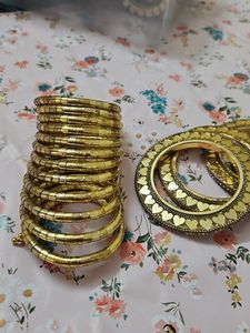 Golden Heart Bangles,Indo Western  Baangle Brecelt