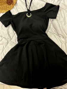 Korean Off Shoulder Black One Peice
